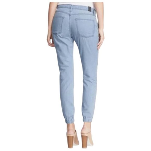 Vince chambray slim denim jogger pants size 30 - Picture 3 of 10